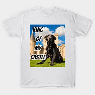 King of My Castle Black Labrador Retriever T-Shirt